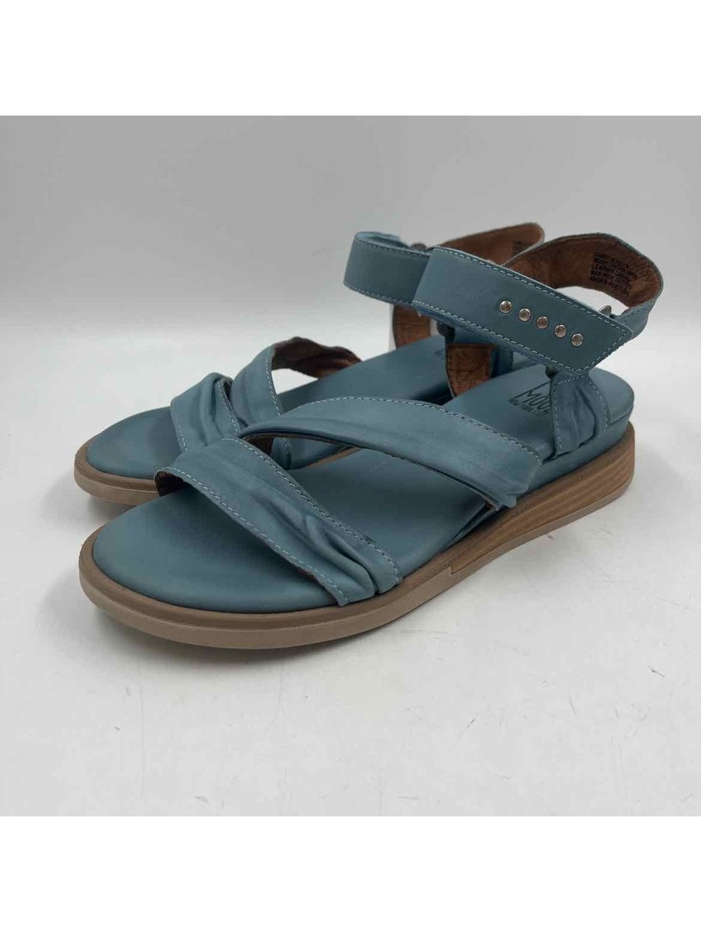 Miz Mooz Women's Shoe Size 8 Blue Solid Sandals